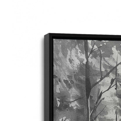 [Color:Satin Black], Picture of art in a Satin Black frame at an angle