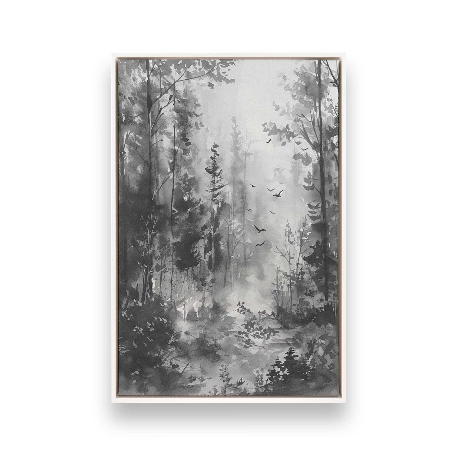 [Color:Opaque White], Picture of art in a White frame