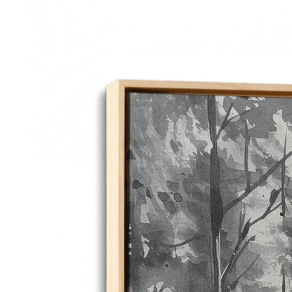 [Color:American Maple], Picture of art in a American Maple frame at an angle