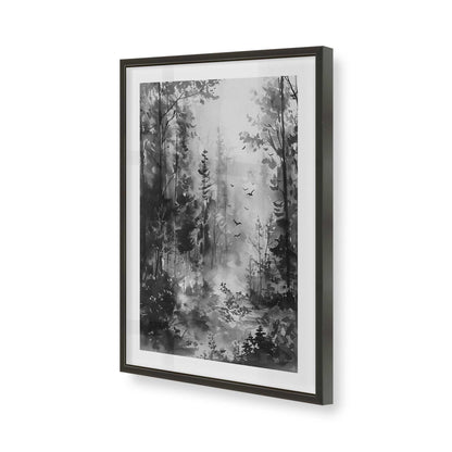 [Color:Satin Black], Picture of art in a Satin Black frame of the corner