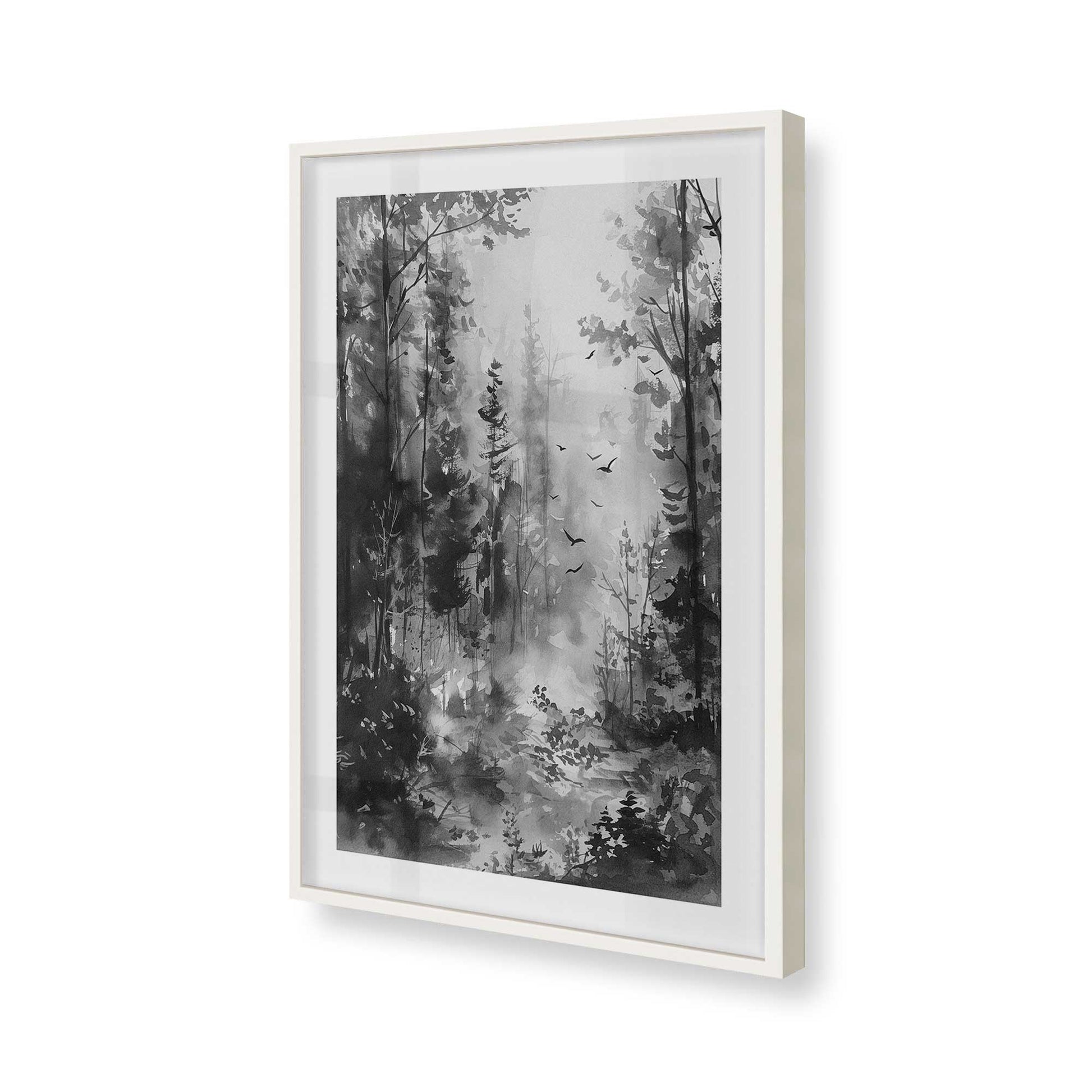 [Color:Opaque White], Picture of art in a Opaque White frame of the corner