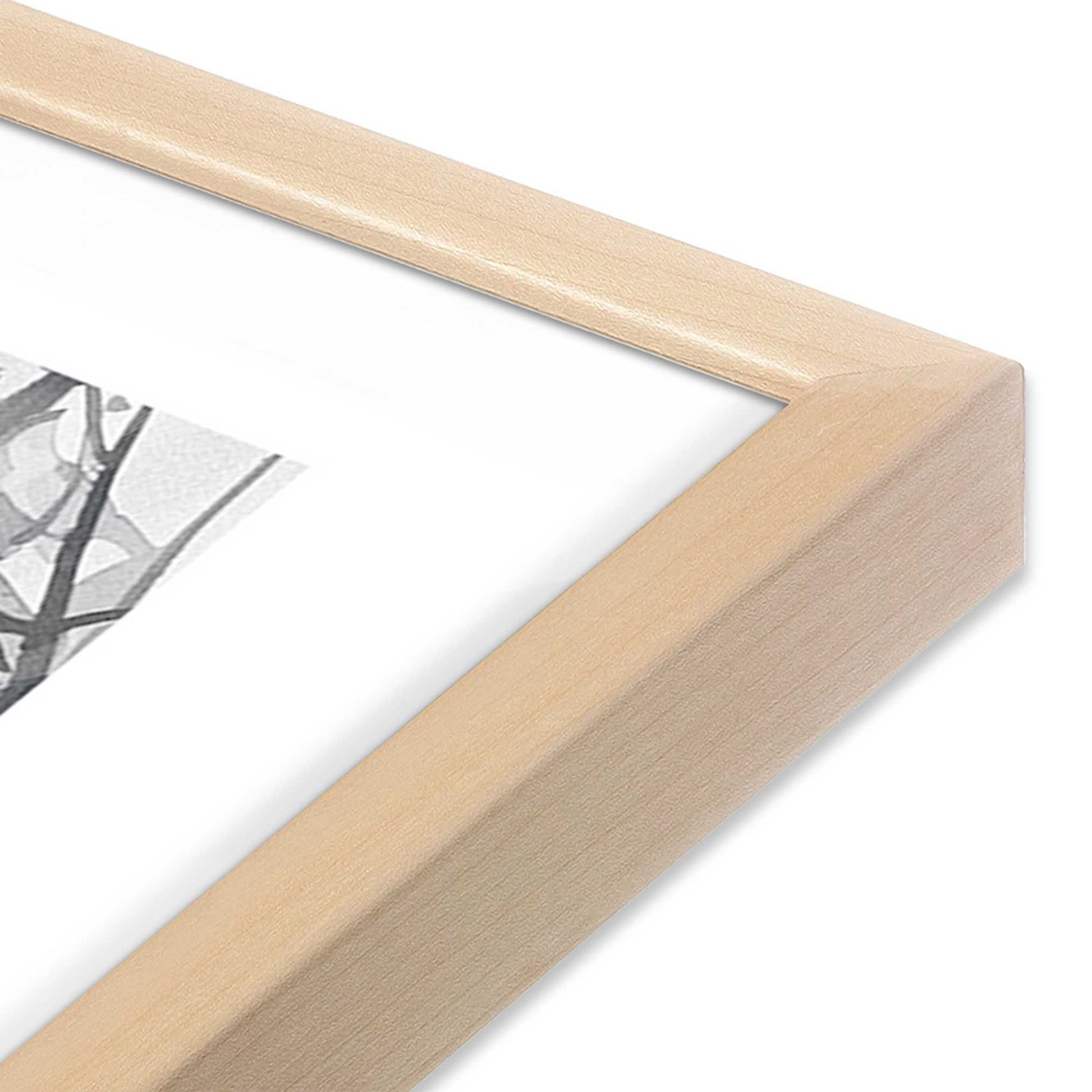 [Color:Raw Maple], Picture of art in a Raw Maple frame at an angle