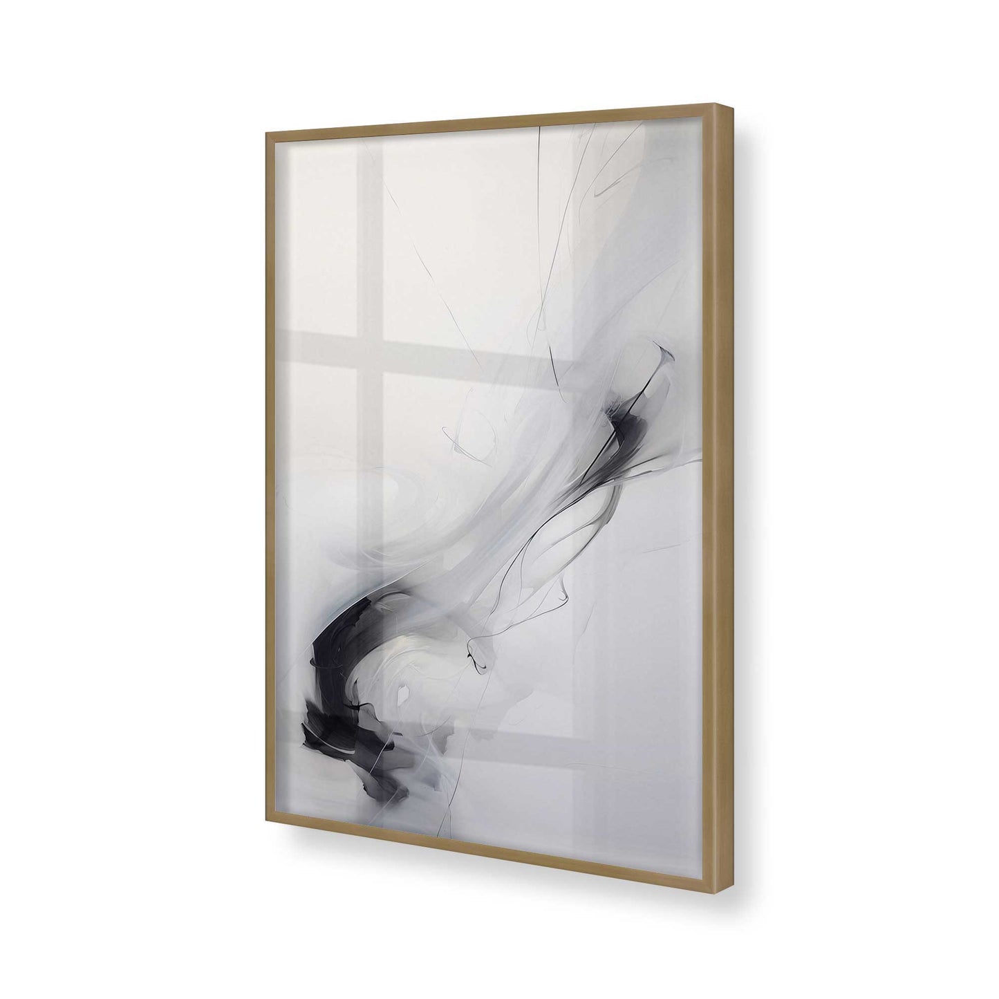 [Color:Brushed Gold], Picture of art in a Brushed Gold frame of the corner