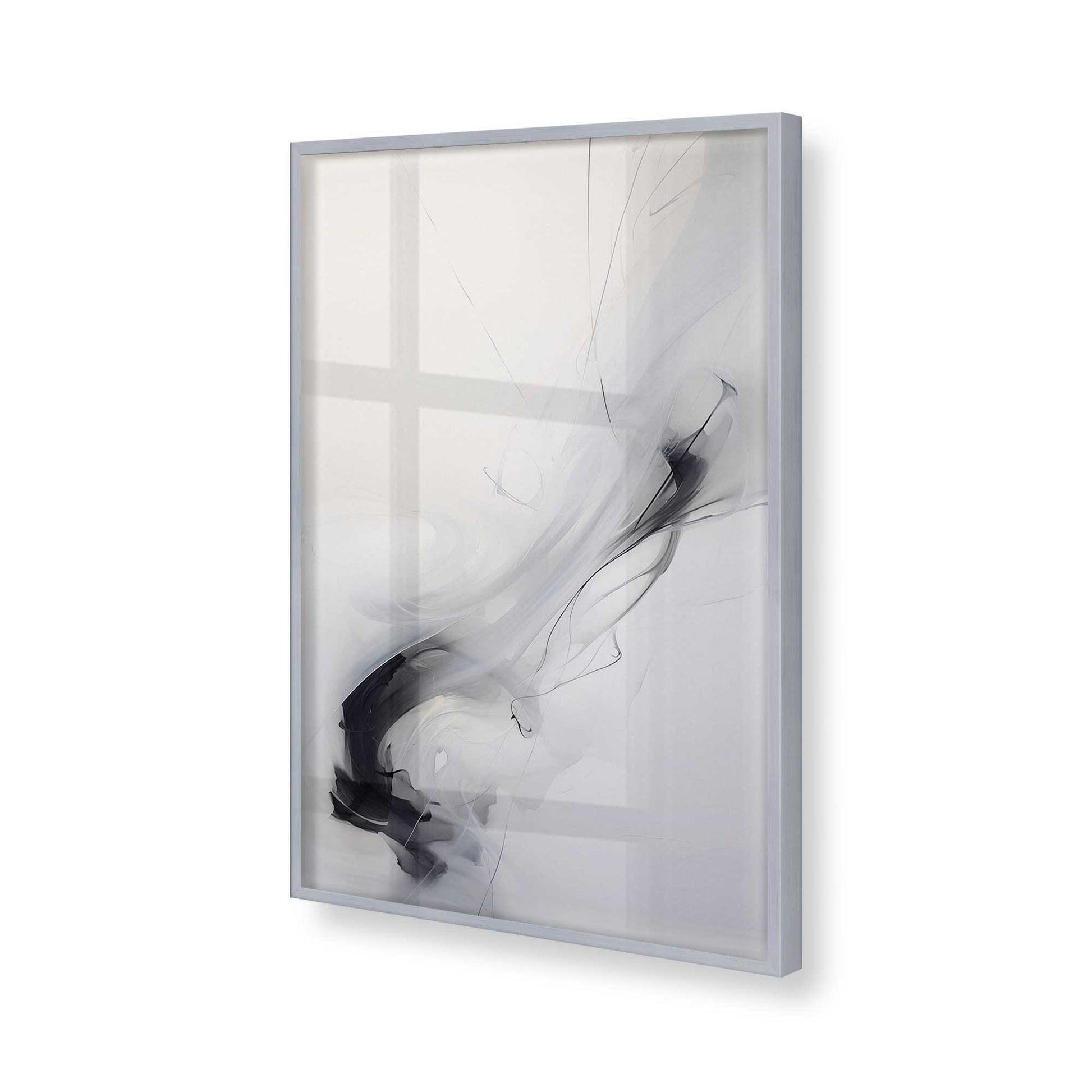 [Color:Polished Chrome], Picture of art in a Polished Chrome frame of the corner