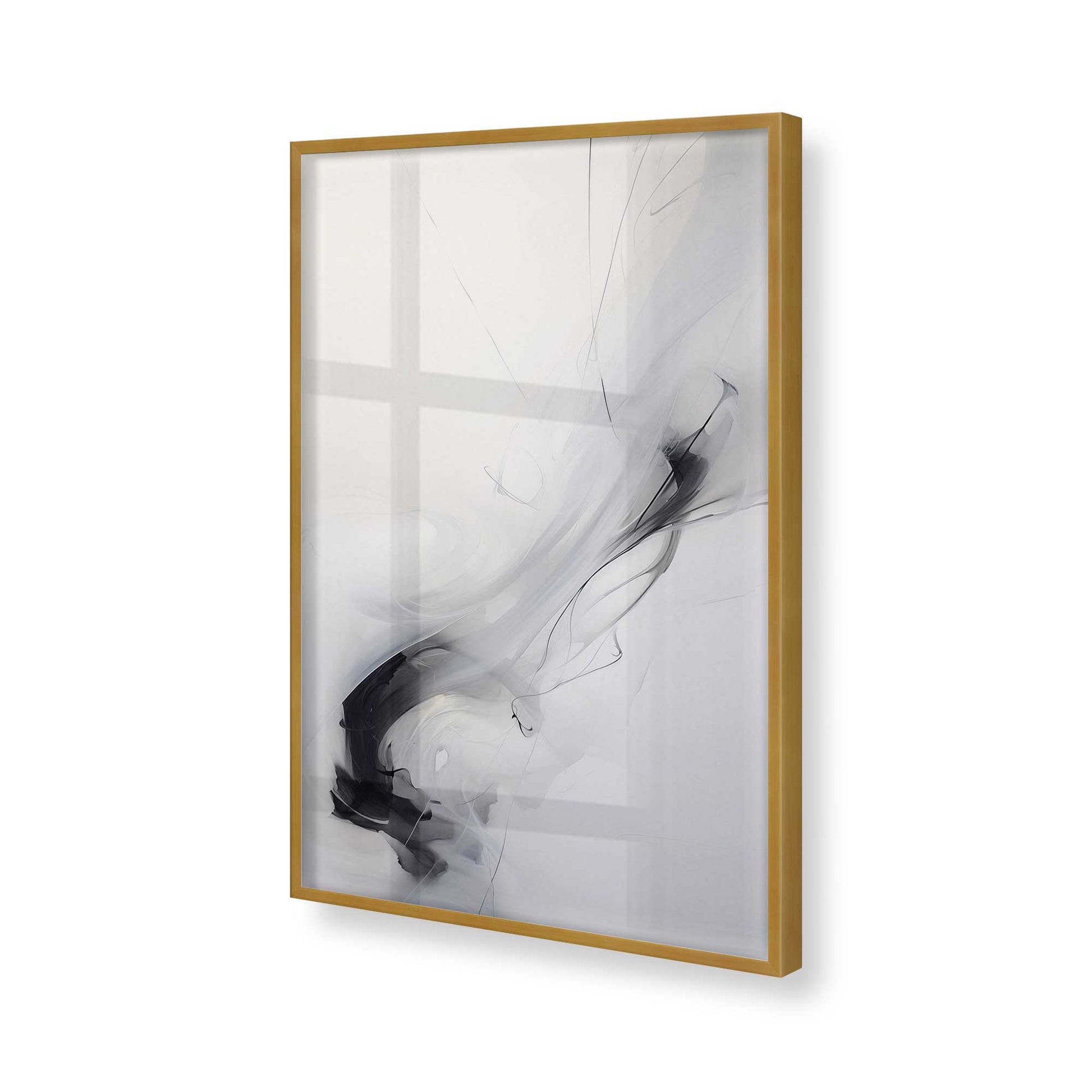 [Color:Polished Gold], Picture of art in a Polished Gold frame of the corner