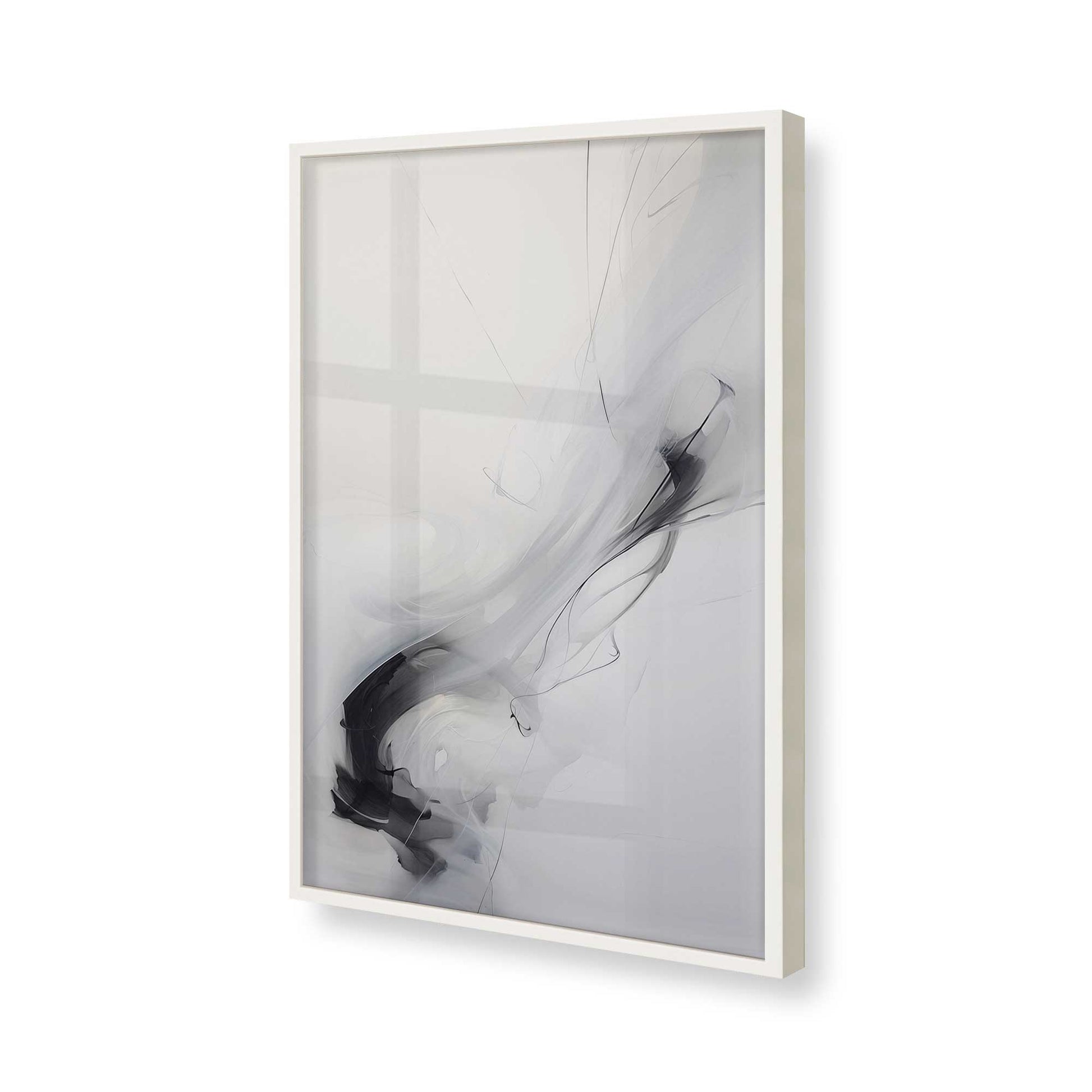 [Color:Opaque White], Picture of art in a Opaque White frame of the corner