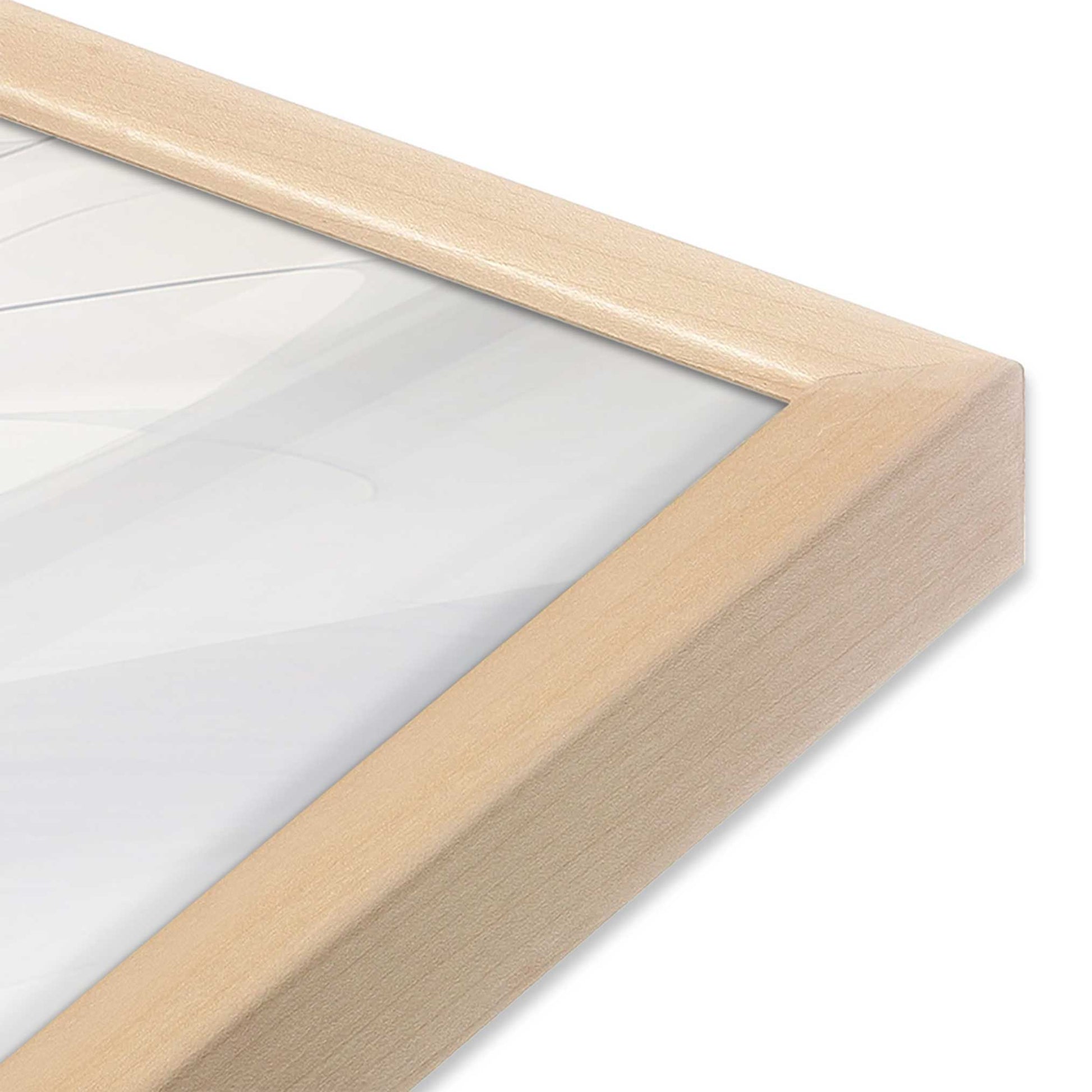 [Color:Raw Maple], Picture of art in a Raw Maple frame at an angle