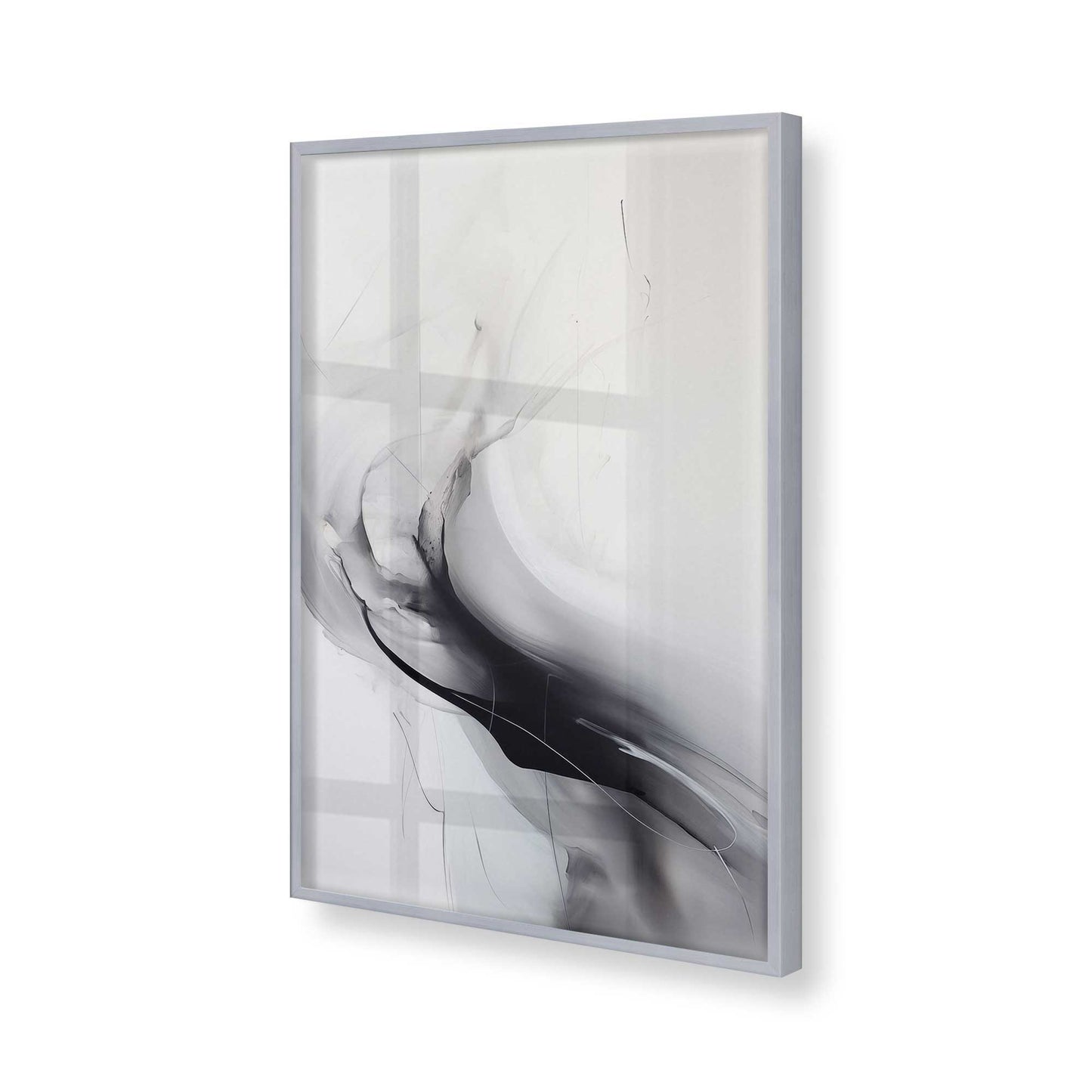 [Color:Polished Chrome], Picture of art in a Polished Chrome frame of the corner