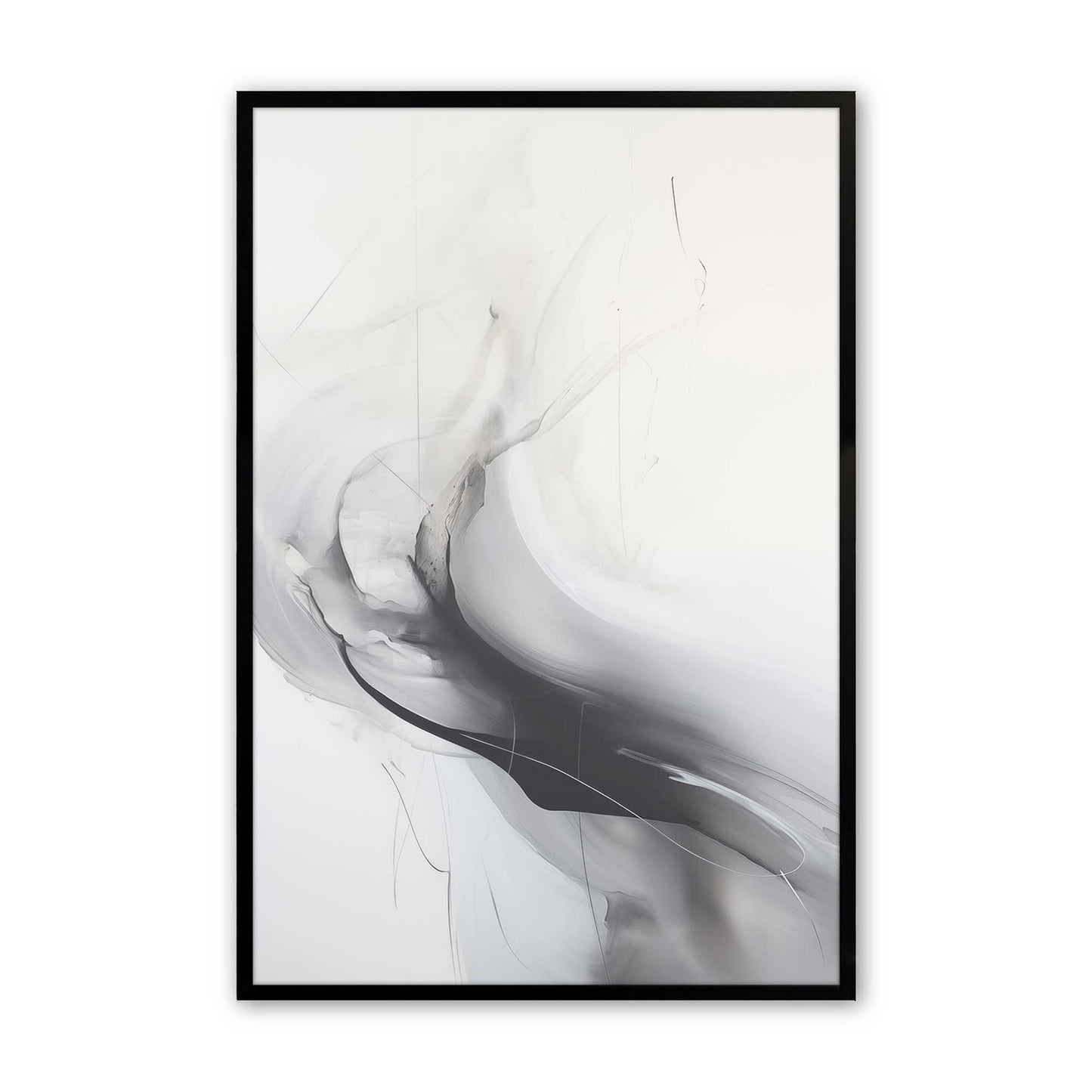 [Color:Satin Black], Picture of art in a Satin Black frame