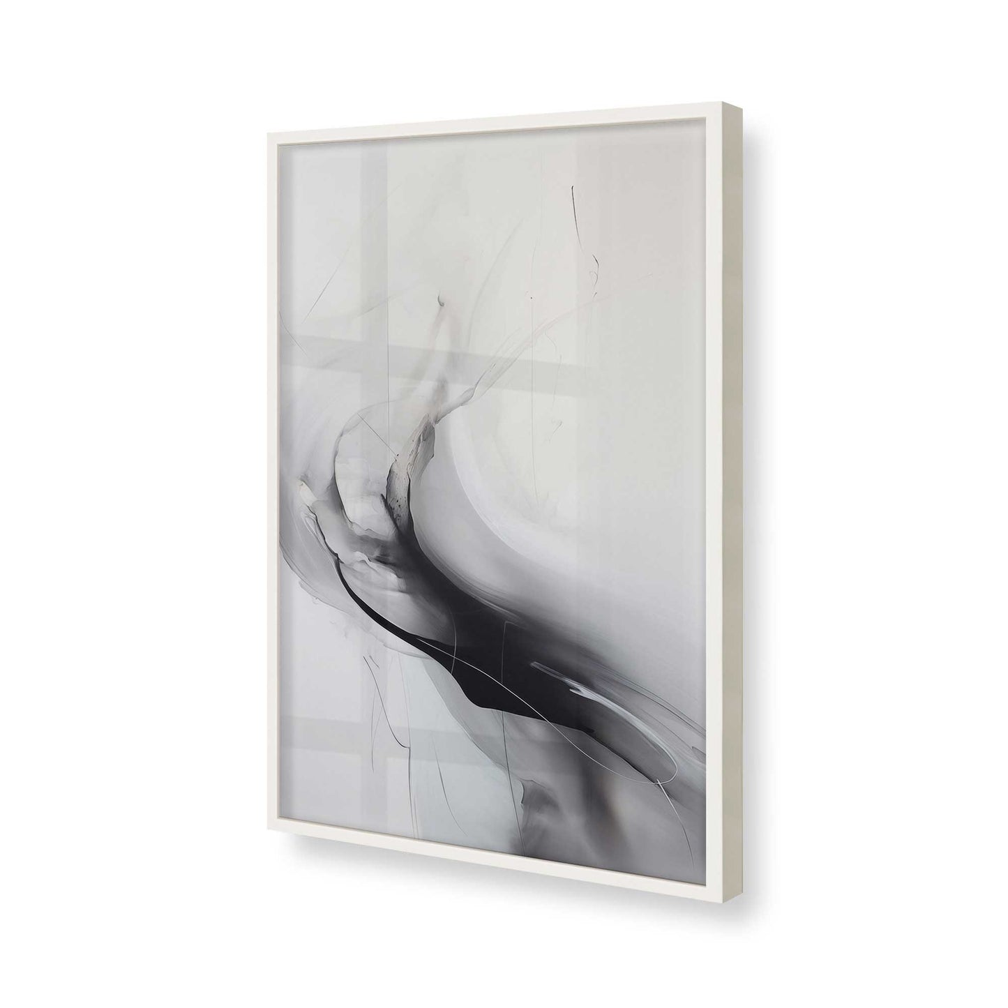 [Color:Opaque White], Picture of art in a Opaque White frame of the corner