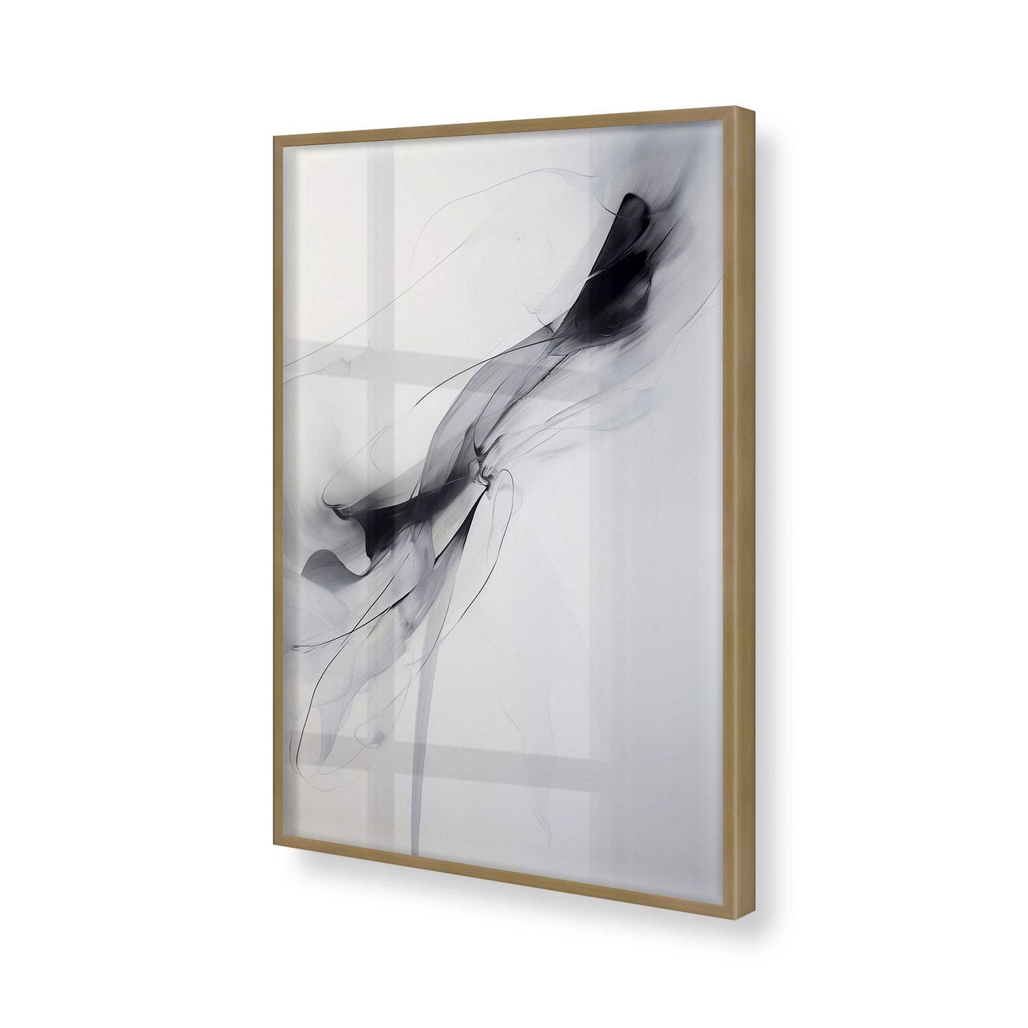 [Color:Brushed Gold], Picture of art in a Brushed Gold frame of the corner