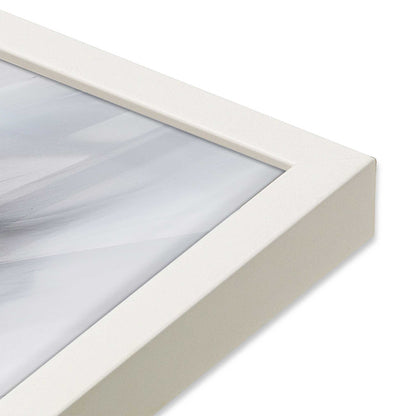 [Color:Opaque White], Picture of art in a Opaque White frame at an angle