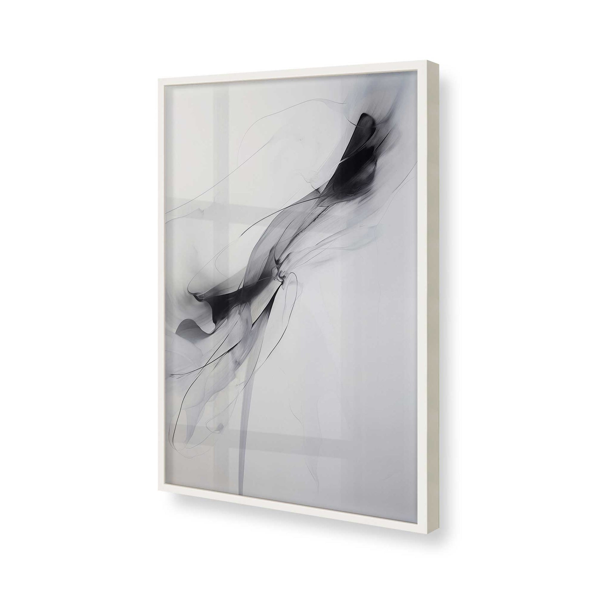 [Color:Opaque White], Picture of art in a Opaque White frame of the corner