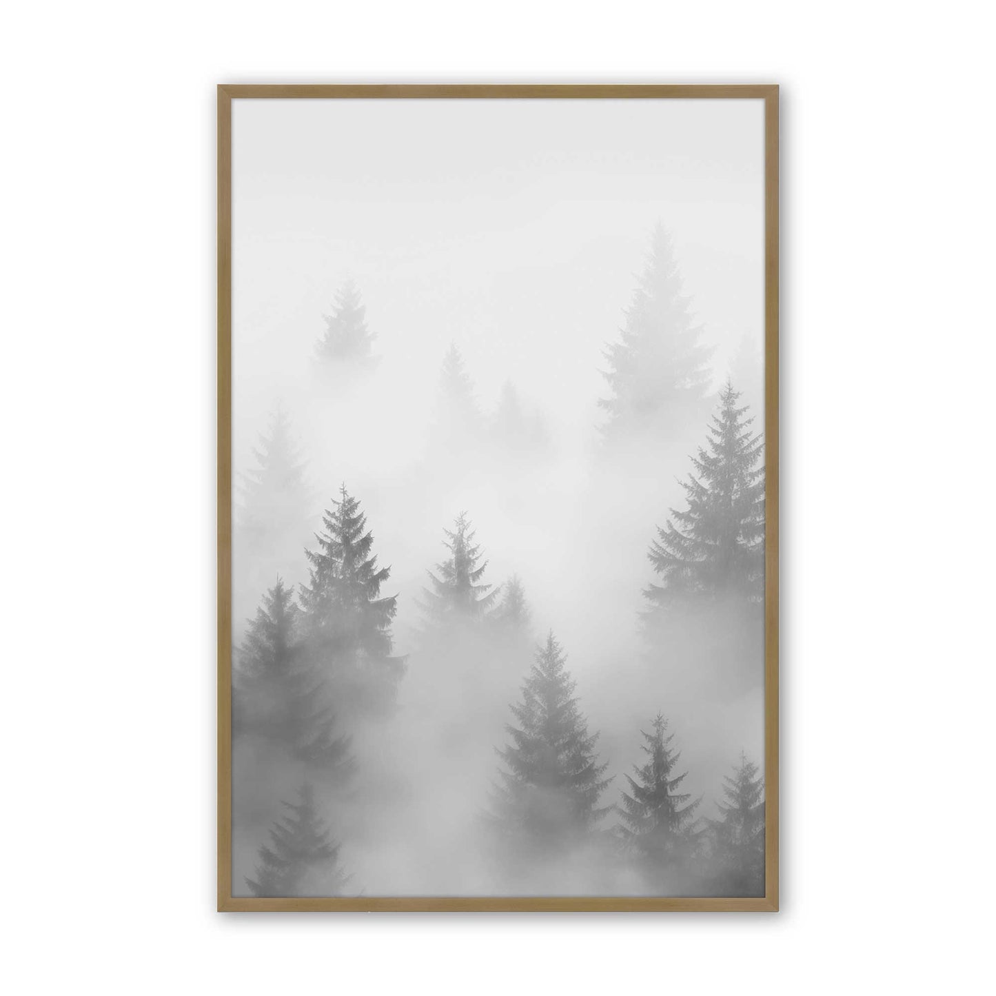 [Color:Brushed Gold], Picture of art in a Brushed Gold frame