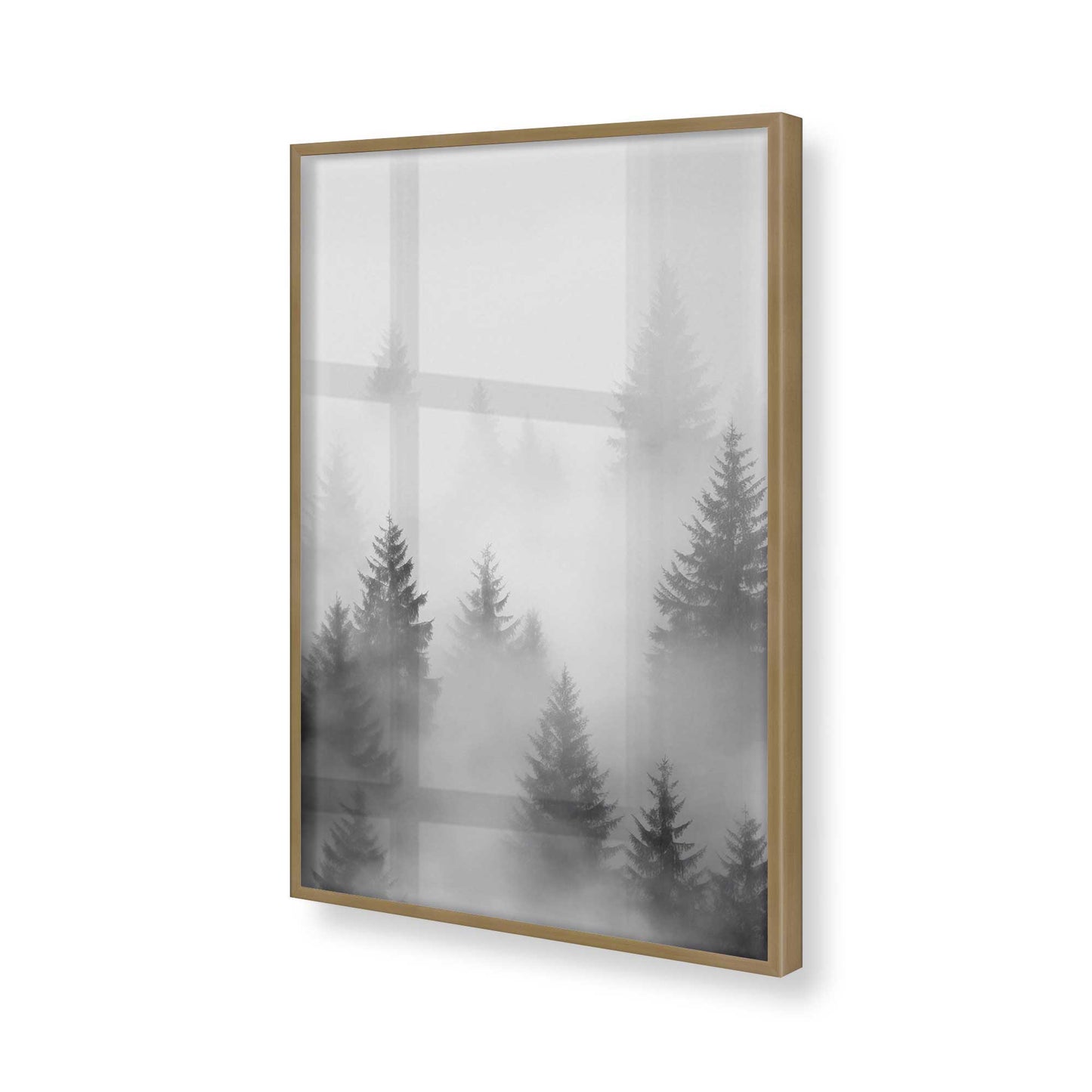 [Color:Brushed Gold], Picture of art in a Brushed Gold frame of the corner