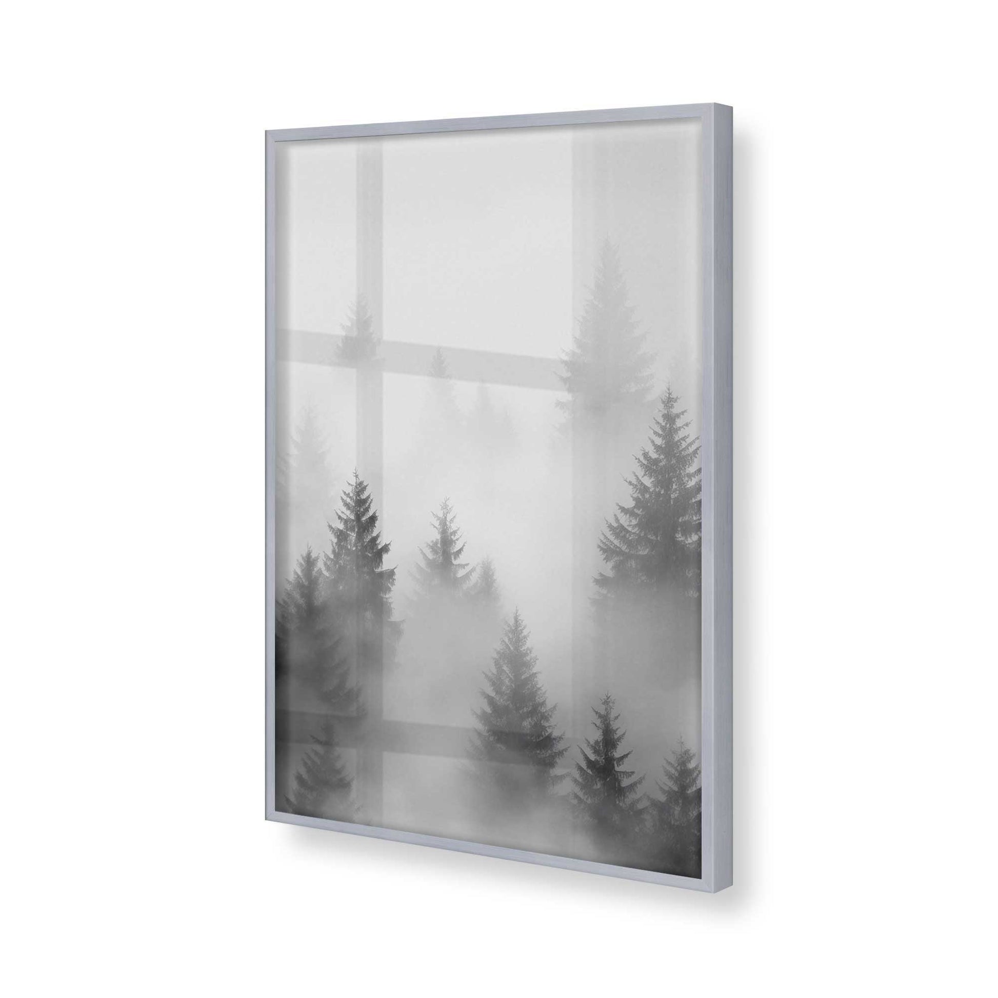 [Color:Polished Chrome], Picture of art in a Polished Chrome frame of the corner