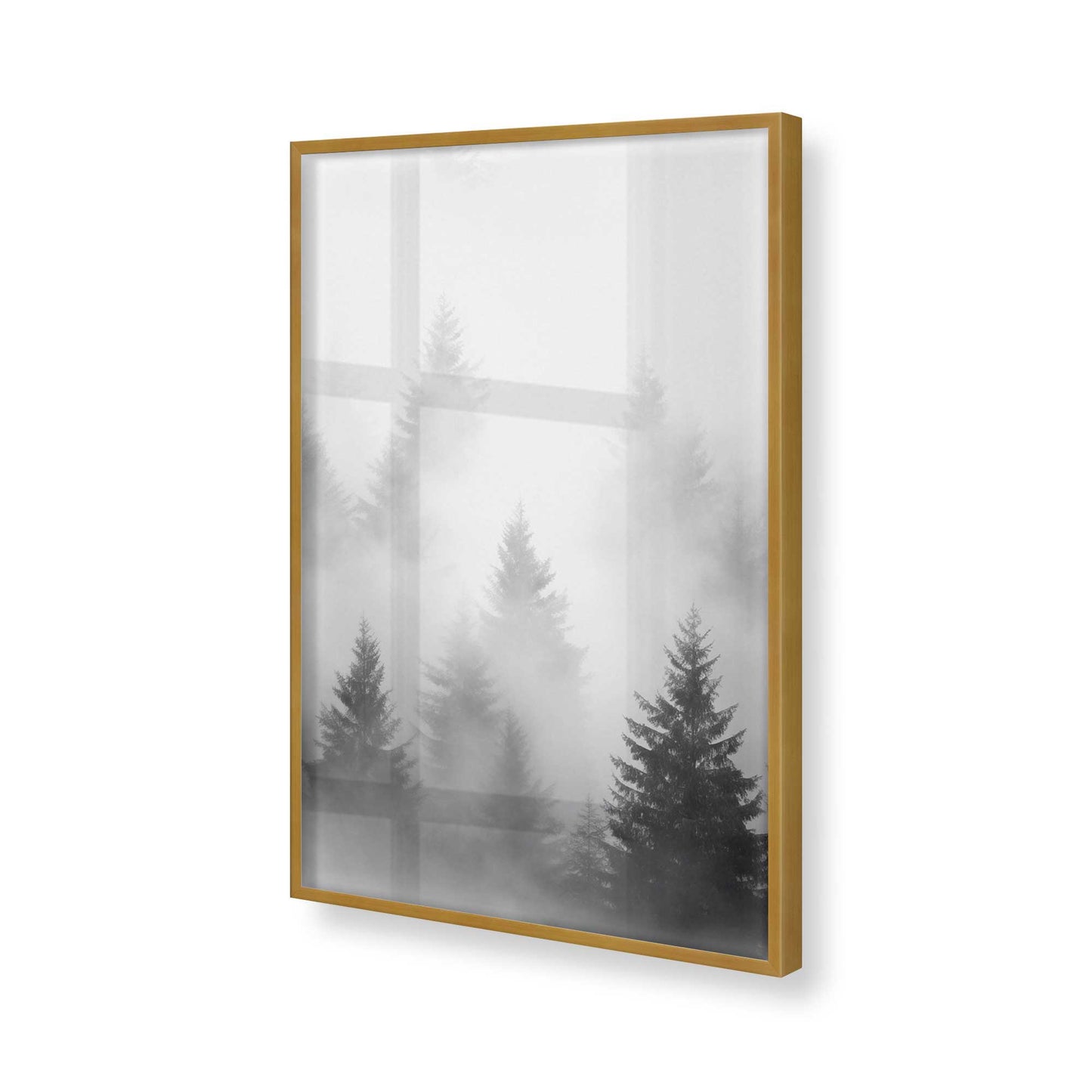 [Color:Polished Gold], Picture of art in a Polished Gold frame of the corner