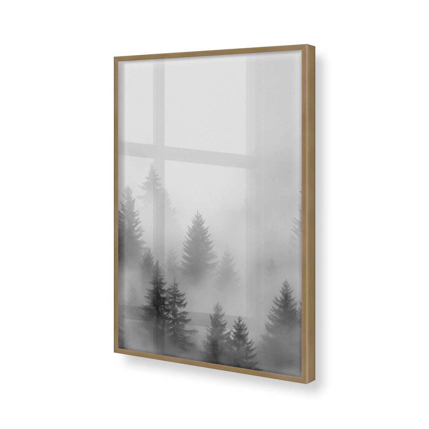 [Color:Brushed Gold], Picture of art in a Brushed Gold frame of the corner