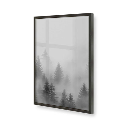 [Color:Satin Black], Picture of art in a Satin Black frame of the corner