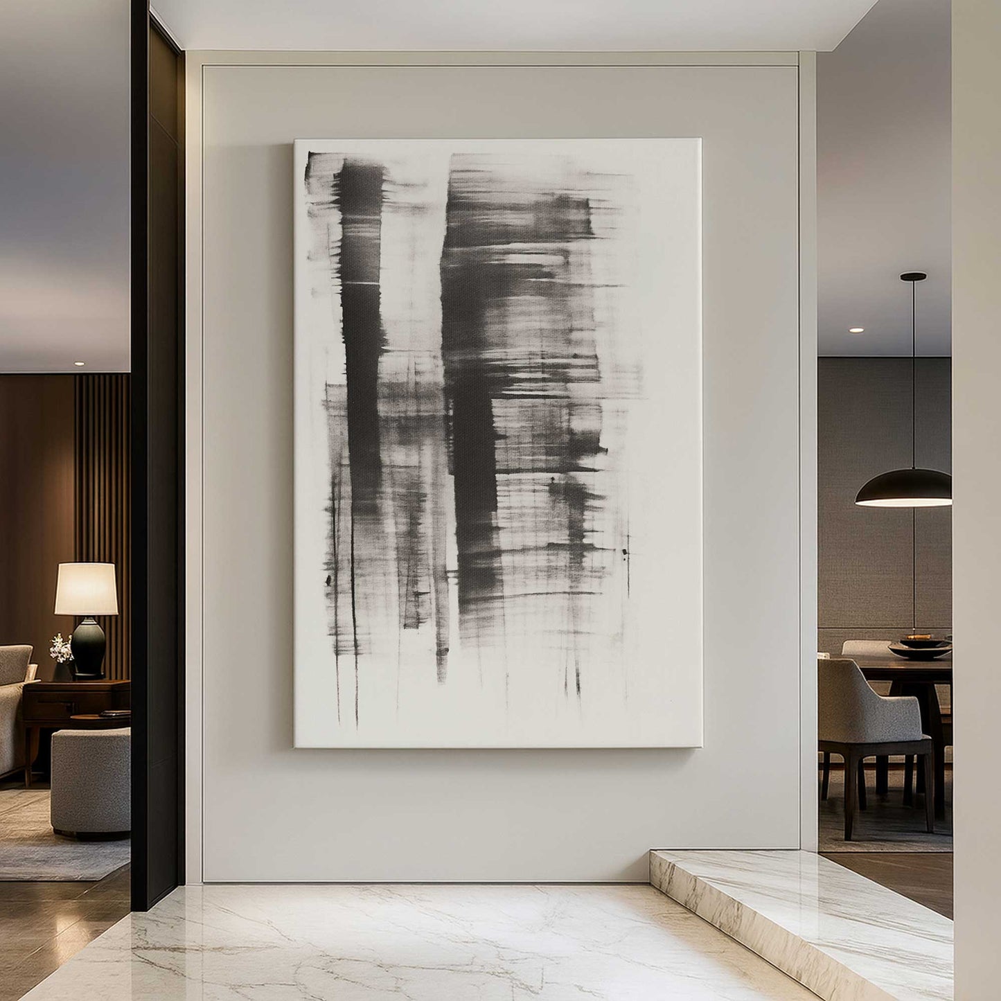 [Color:Stretched Canvas], Picture of art in a room
