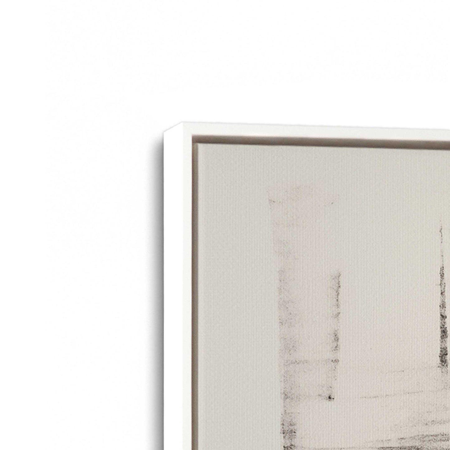 [Color:Opaque White], Picture of art in a White frame at an angle