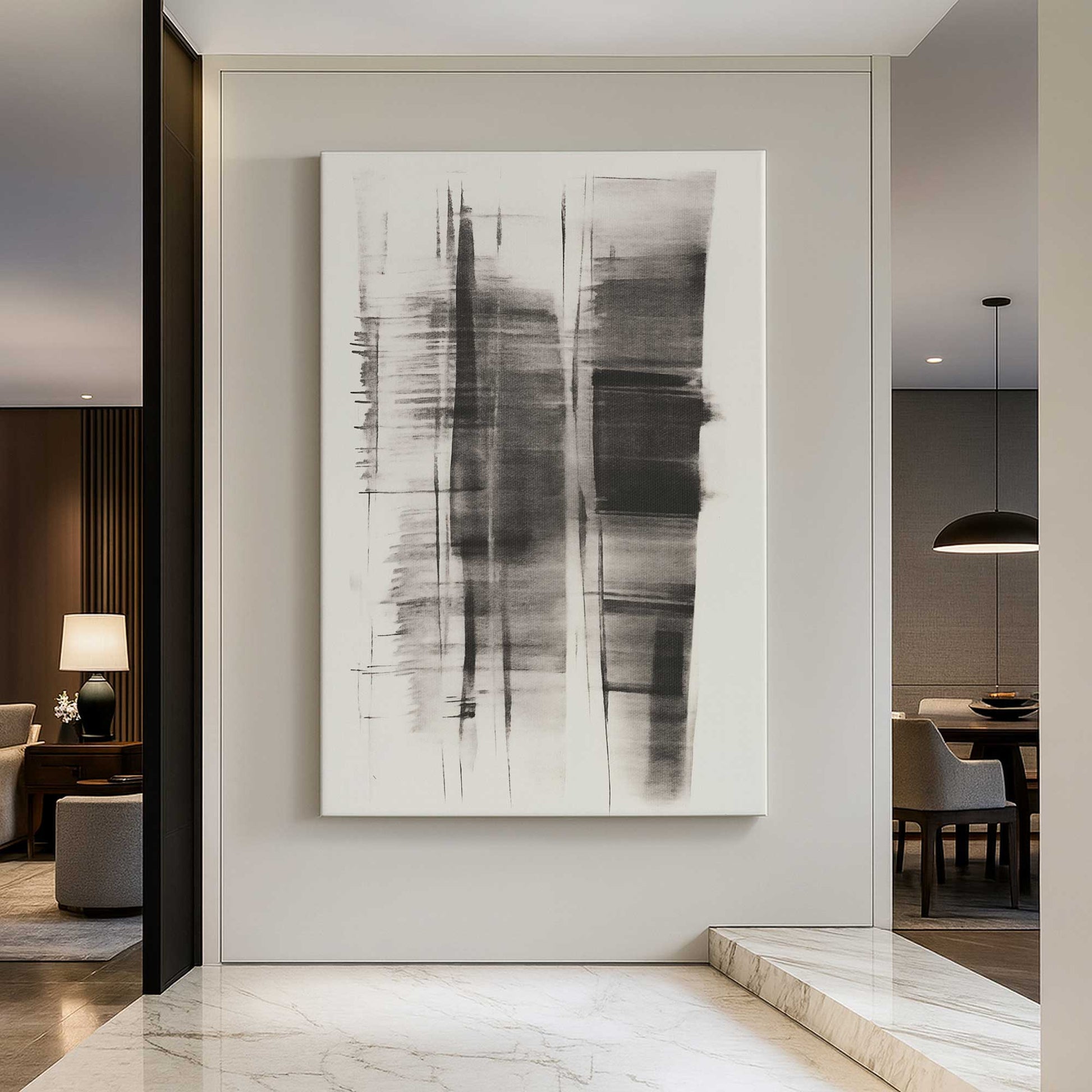[Color:Stretched Canvas], Picture of art in a room