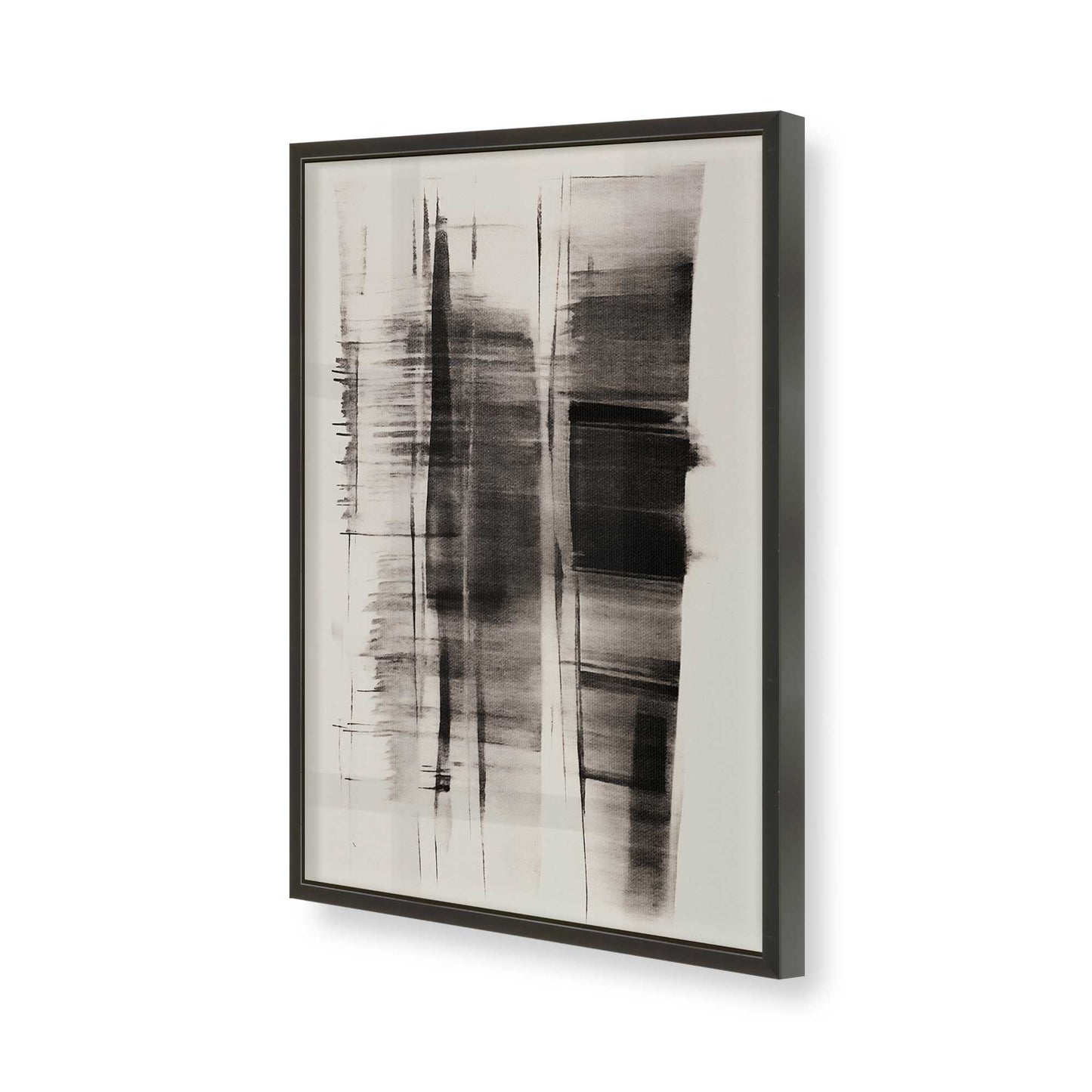 [Color:Satin Black], Picture of art in a Satin Black frame of the corner