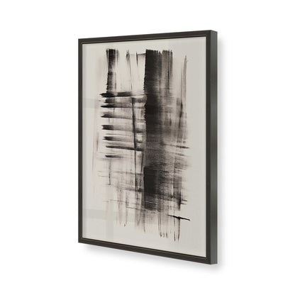 [Color:Satin Black], Picture of art in a Satin Black frame of the corner