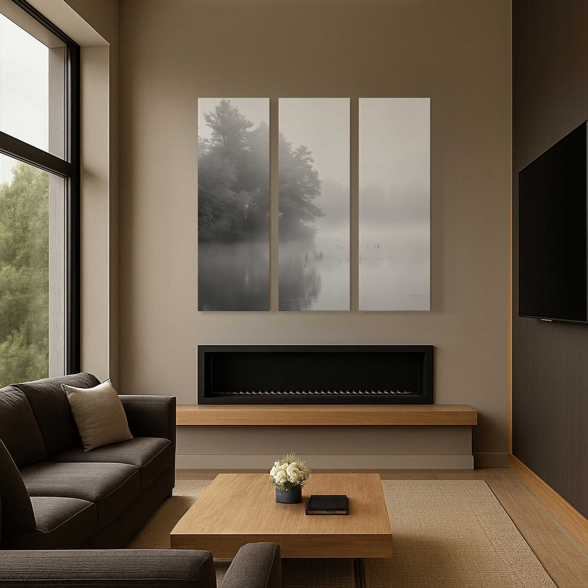 [Color:Stretched Canvas], Picture of art in a room