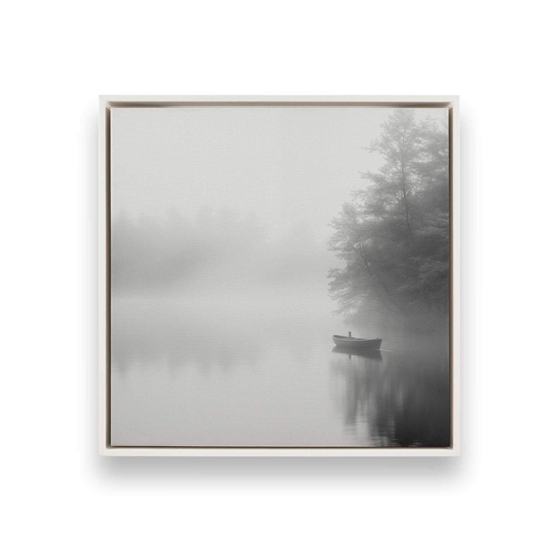 [Color:Opaque White], Picture of art in a White frame