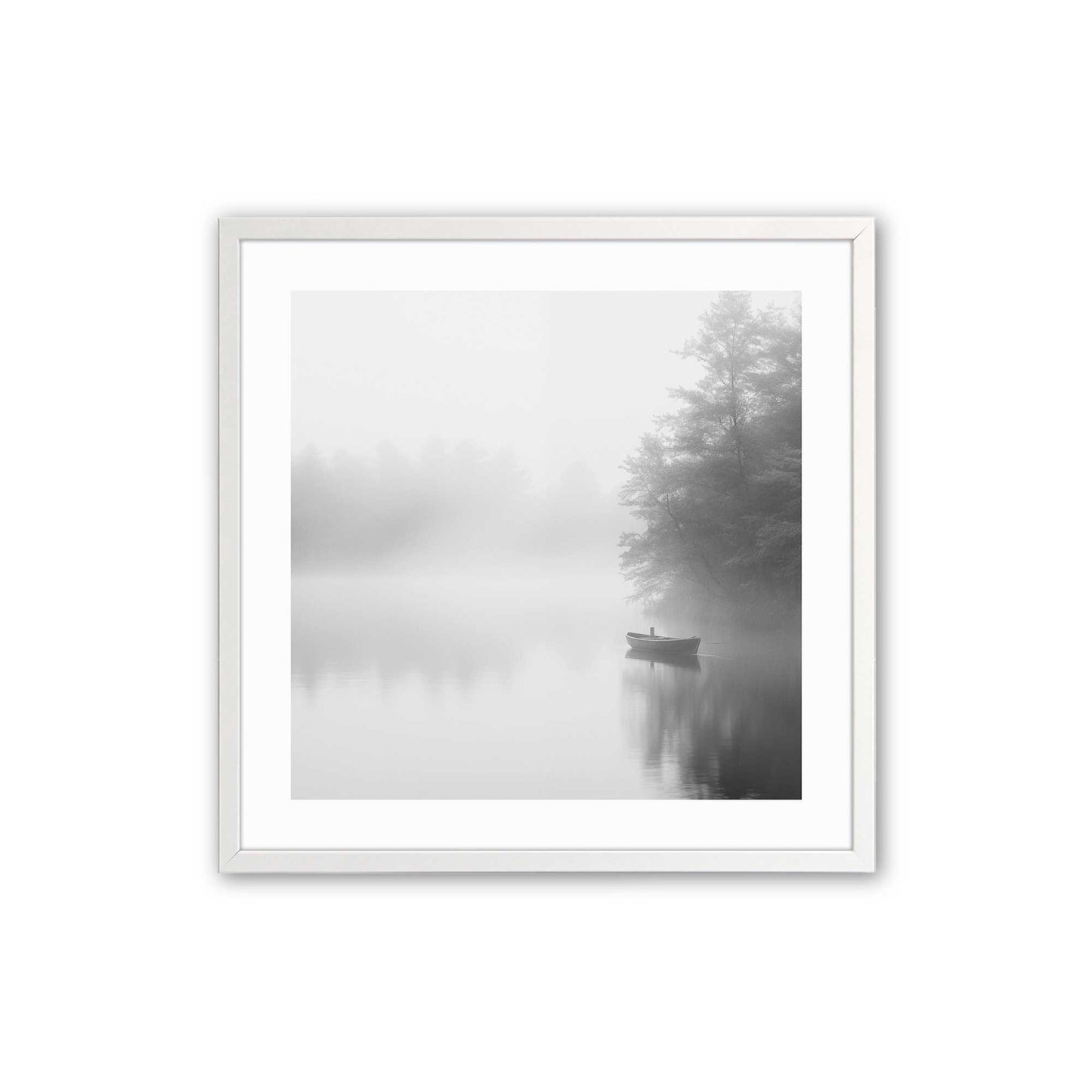 [Color:Opaque White], Picture of art in a Opaque White frame