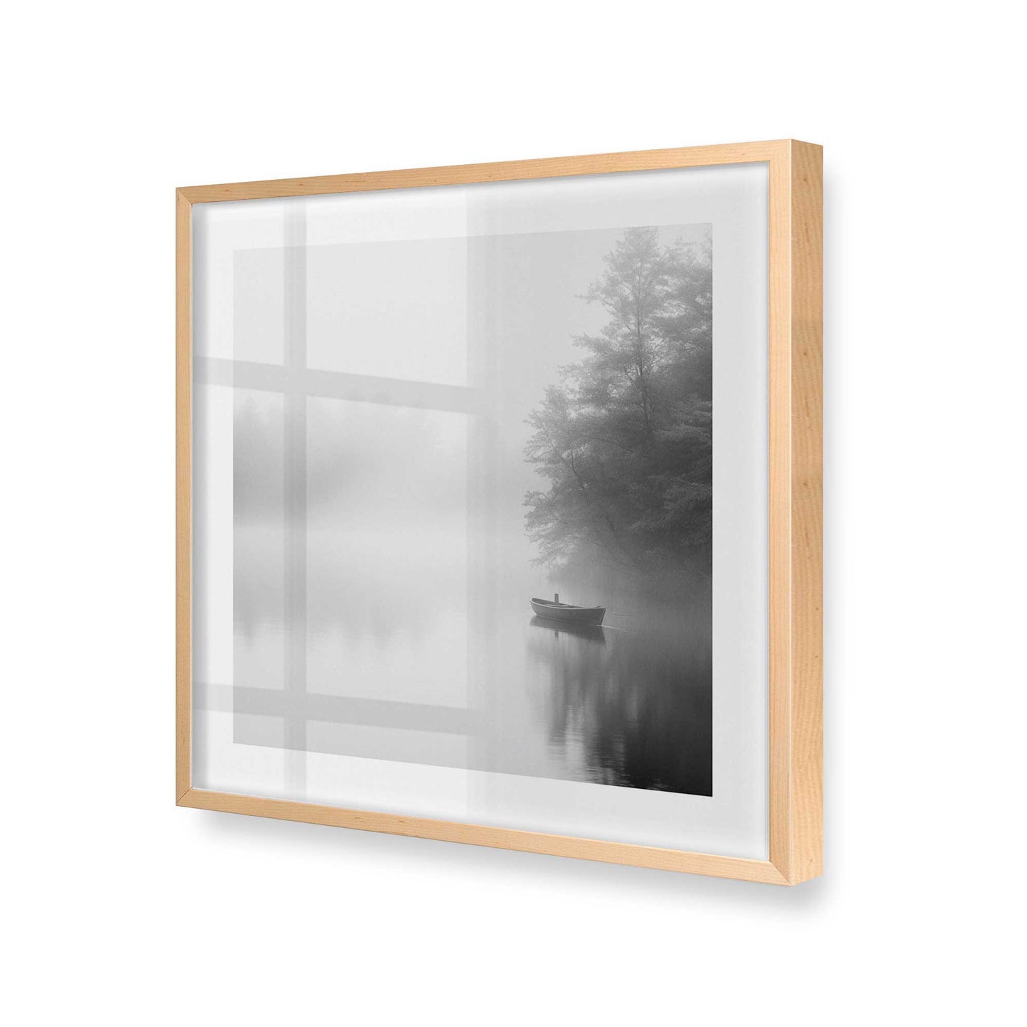 [Color:Raw Maple], Picture of art in a Raw Maple frame at an angle