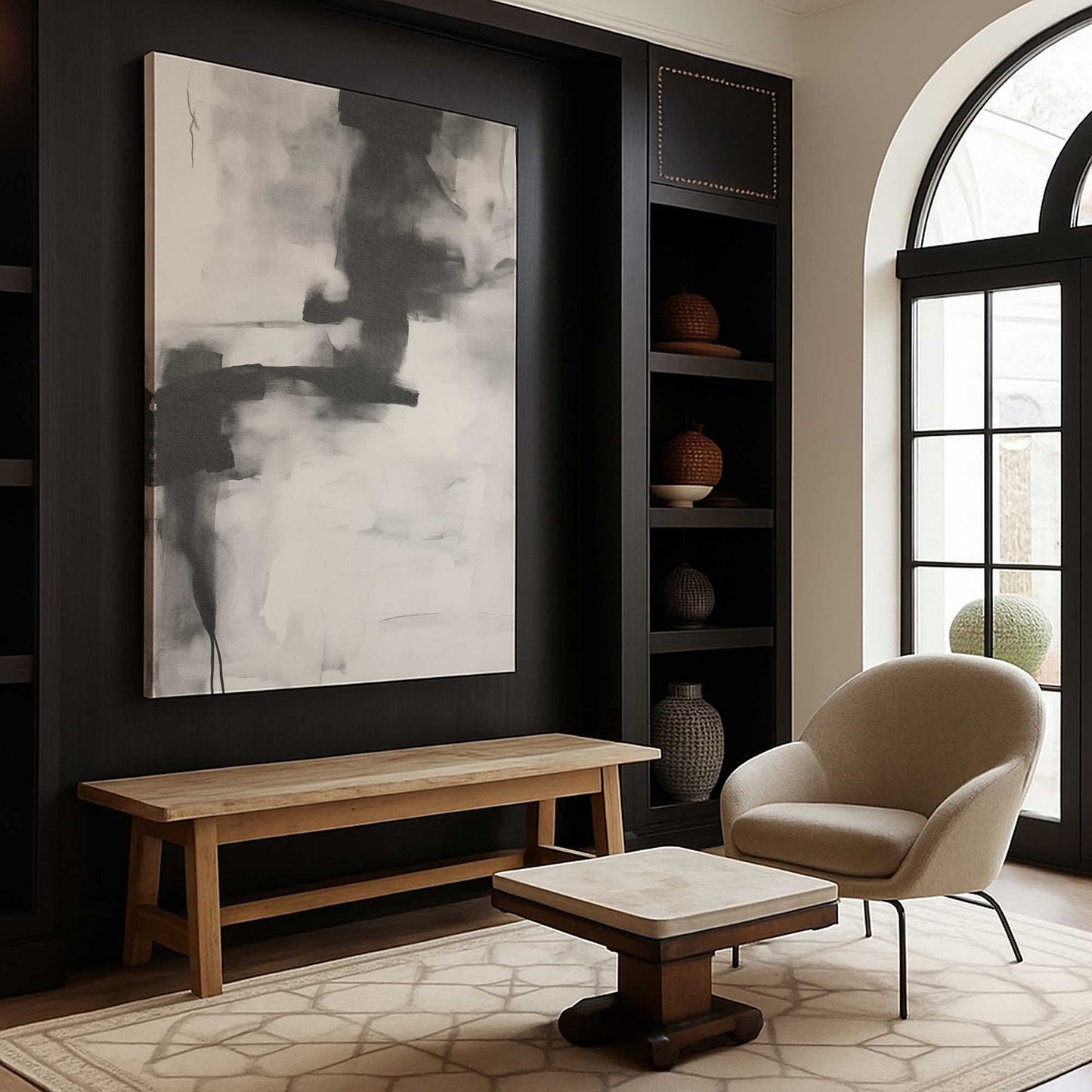 [Color:Stretched Canvas], Picture of art in a room