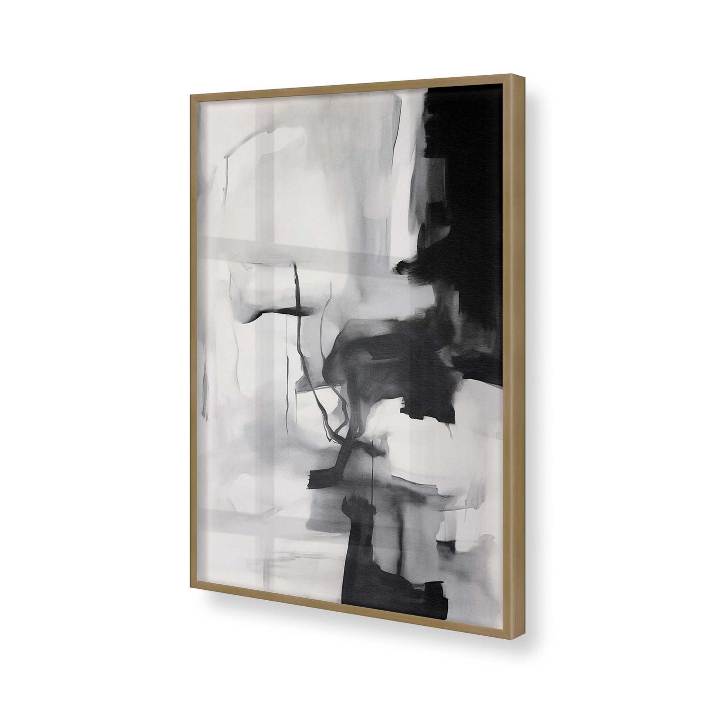 [Color:Brushed Gold], Picture of art in a Brushed Gold frame of the corner