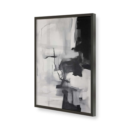 [Color:Satin Black], Picture of art in a Satin Black frame of the corner