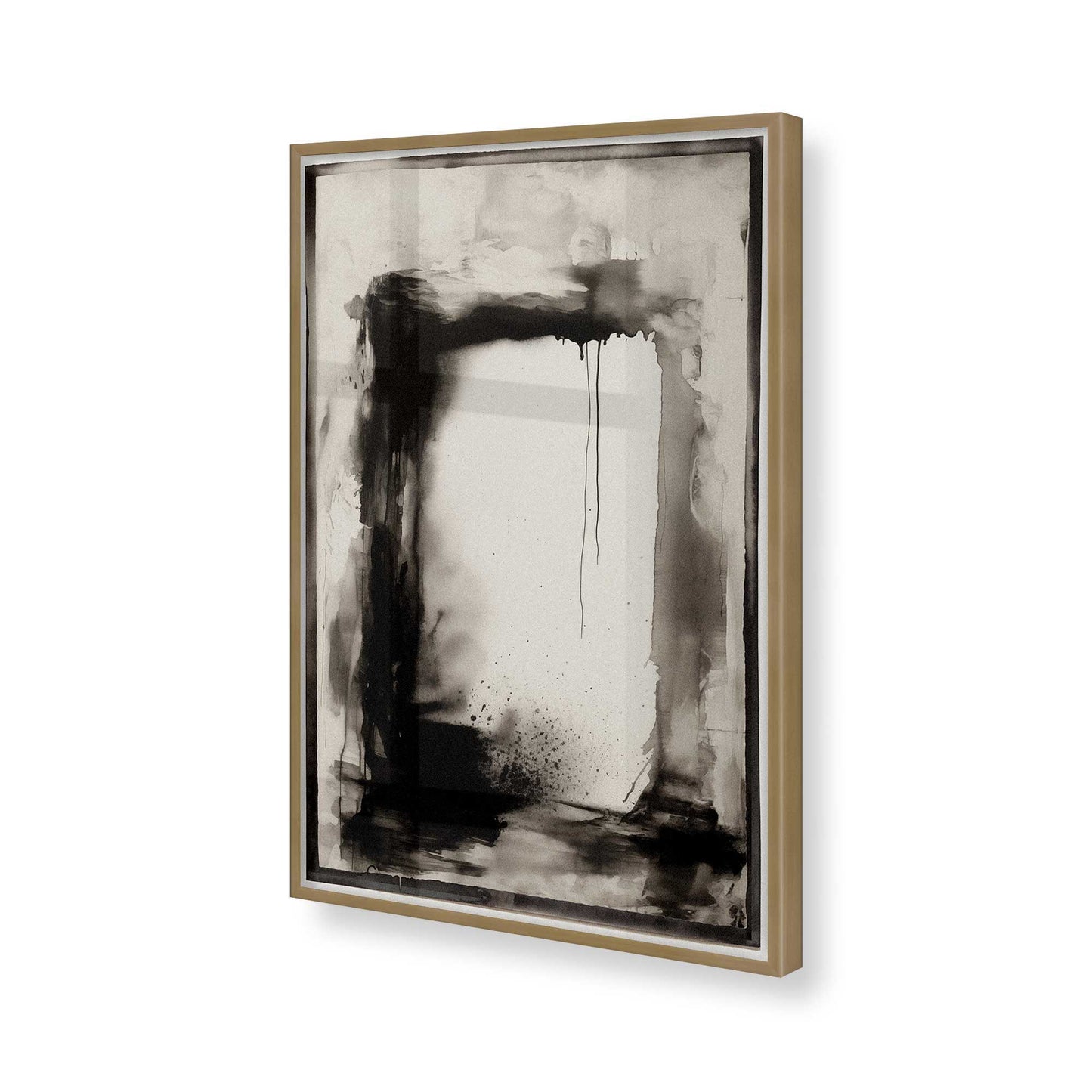 [Color:Brushed Gold], Picture of art in a Brushed Gold frame of the corner