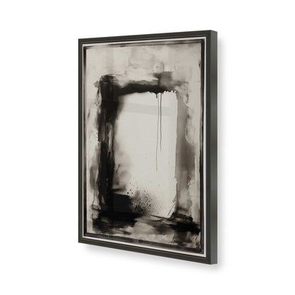 [Color:Satin Black], Picture of art in a Satin Black frame of the corner