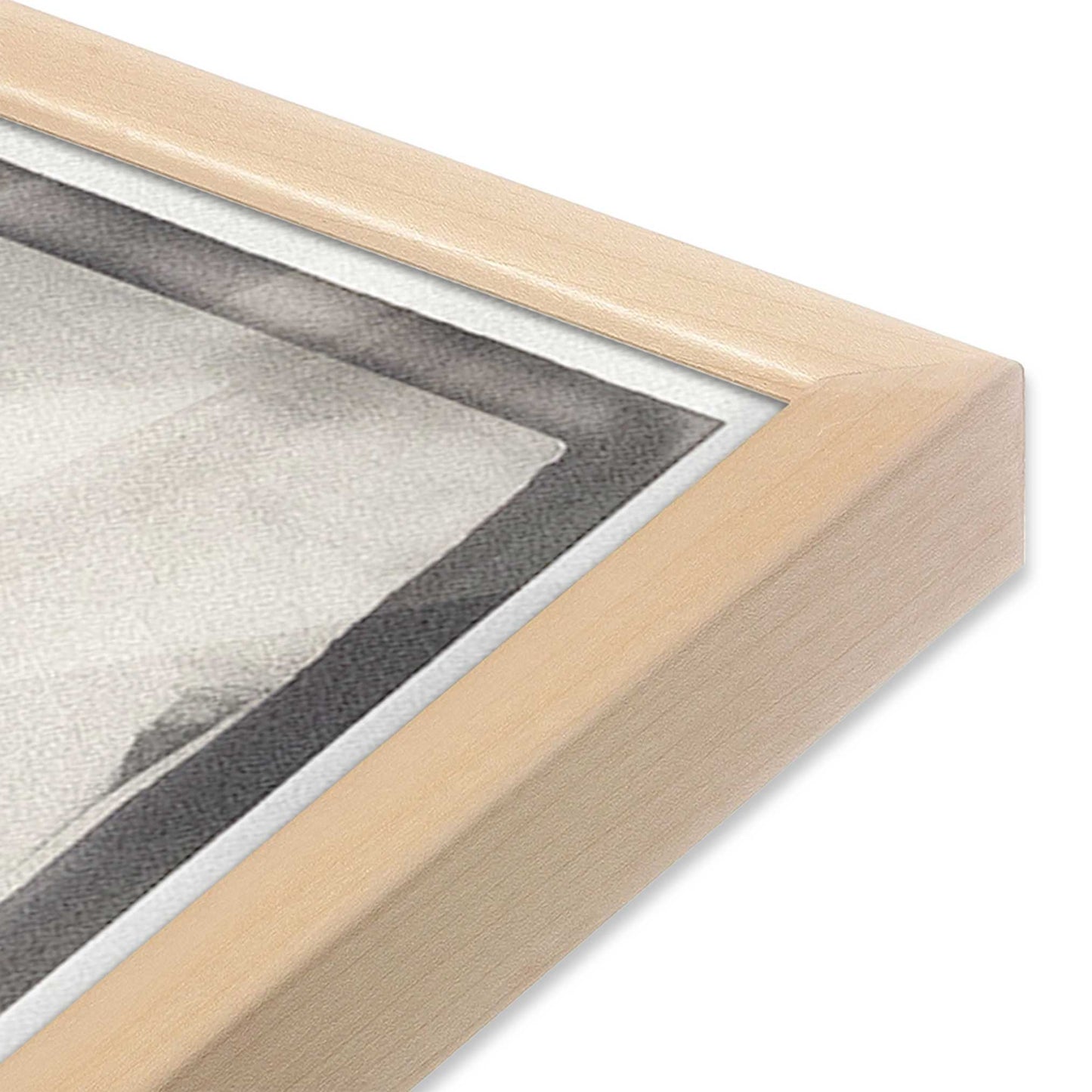 [Color:Raw Maple], Picture of art in a Raw Maple frame at an angle