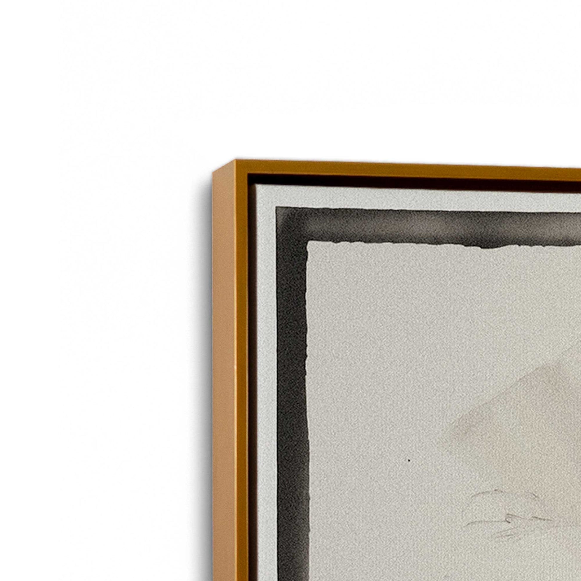 [Color:Polished Gold], Picture of art in a Polished Gold frame at an angle