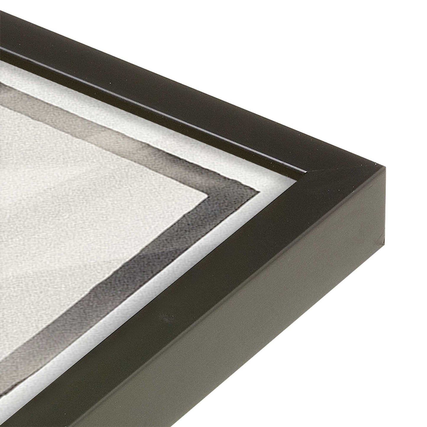 [Color:Satin Black], Picture of art in a Satin Black frame at an angle