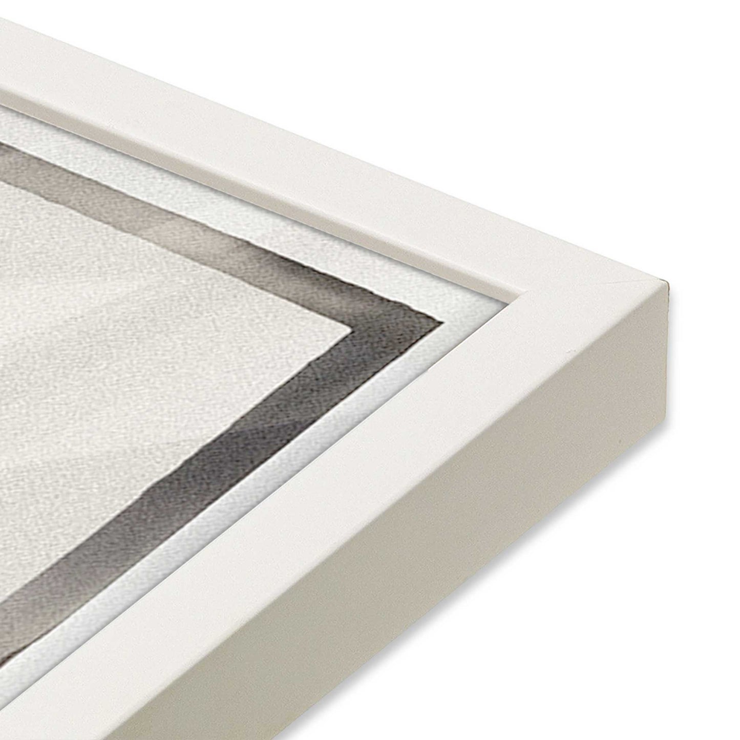 [Color:Opaque White], Picture of art in a Opaque White frame at an angle