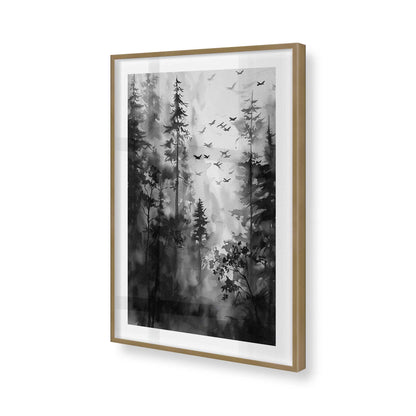 [Color:Brushed Gold], Picture of art in a Brushed Gold frame of the corner