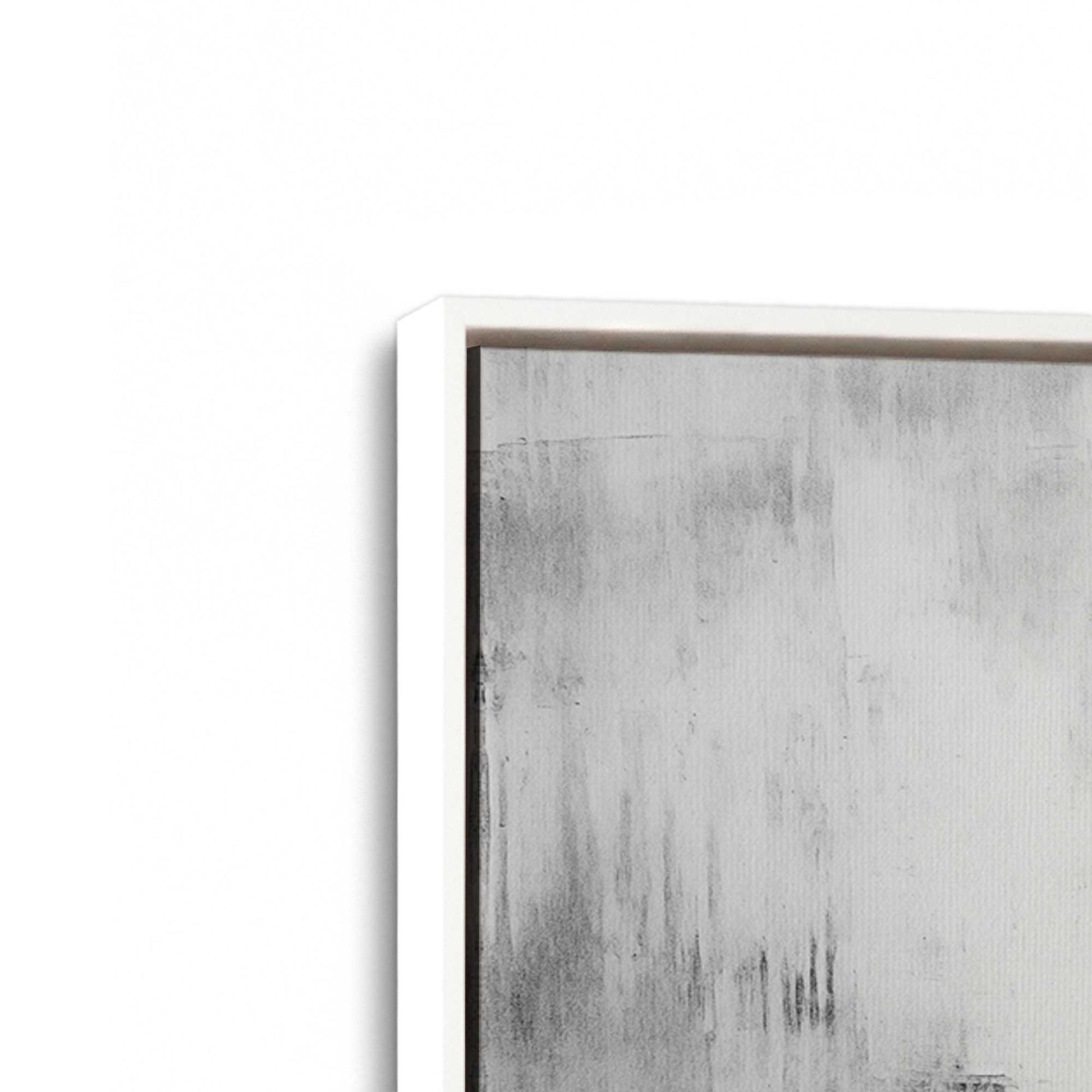 [Color:Opaque White], Picture of art in a White frame at an angle