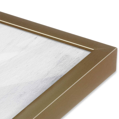 [Color:Brushed Gold], Picture of art in a Brushed Gold frame at an angle