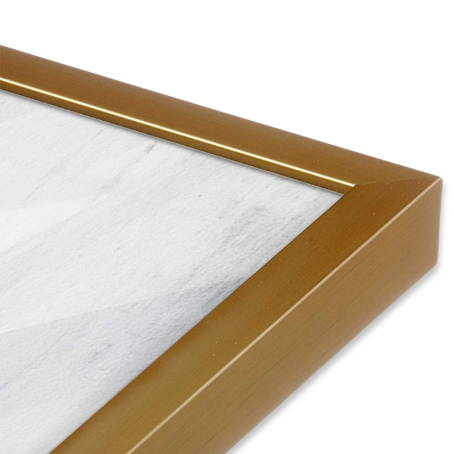 [Color:Polished Gold], Picture of art in a Polished Gold frame at an angle