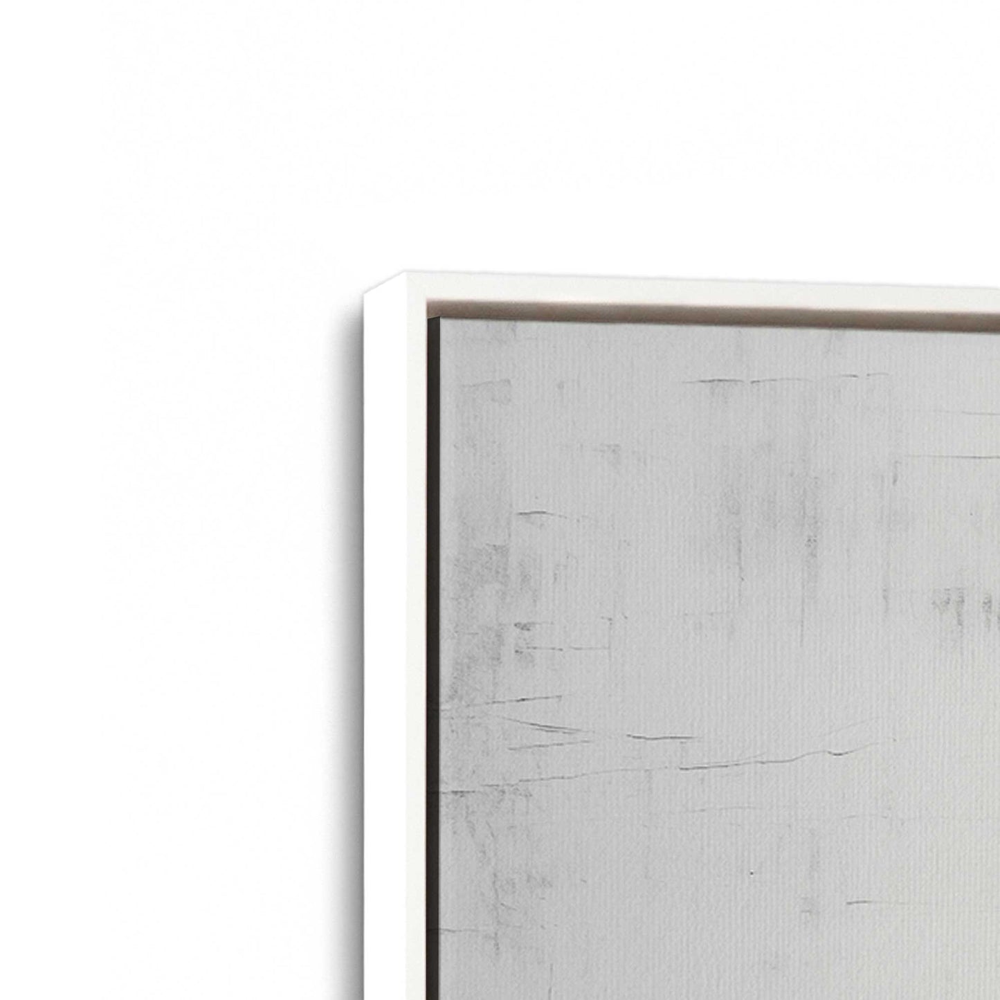 [Color:Opaque White], Picture of art in a White frame at an angle