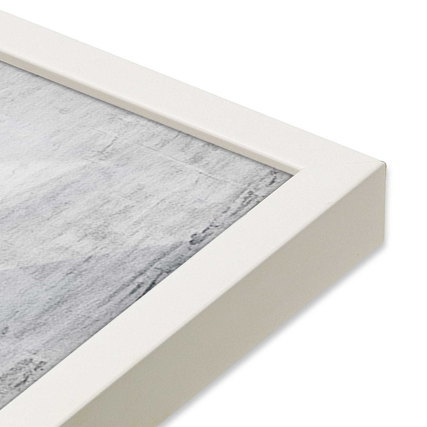 [Color:Opaque White], Picture of art in a Opaque White frame at an angle