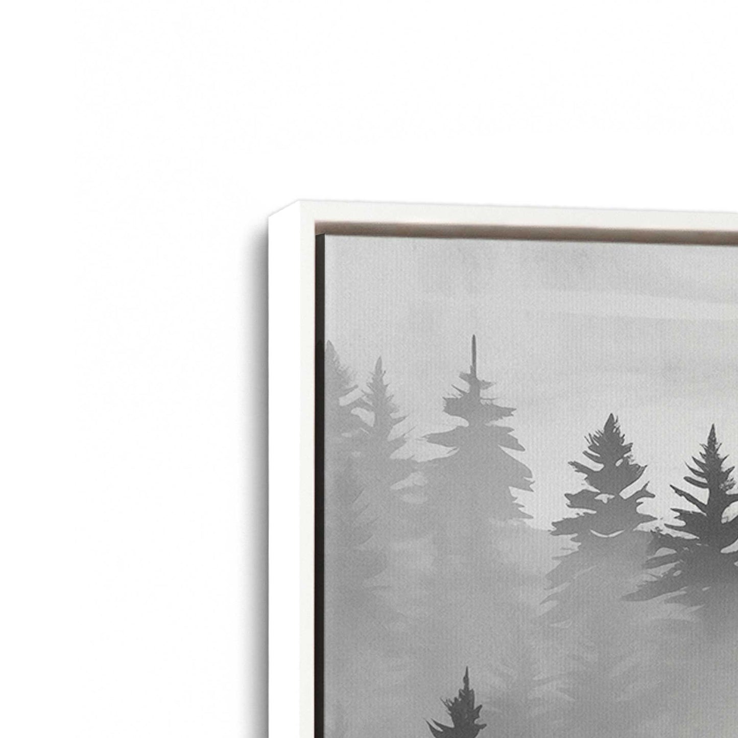 [Color:Opaque White], Picture of art in a White frame at an angle