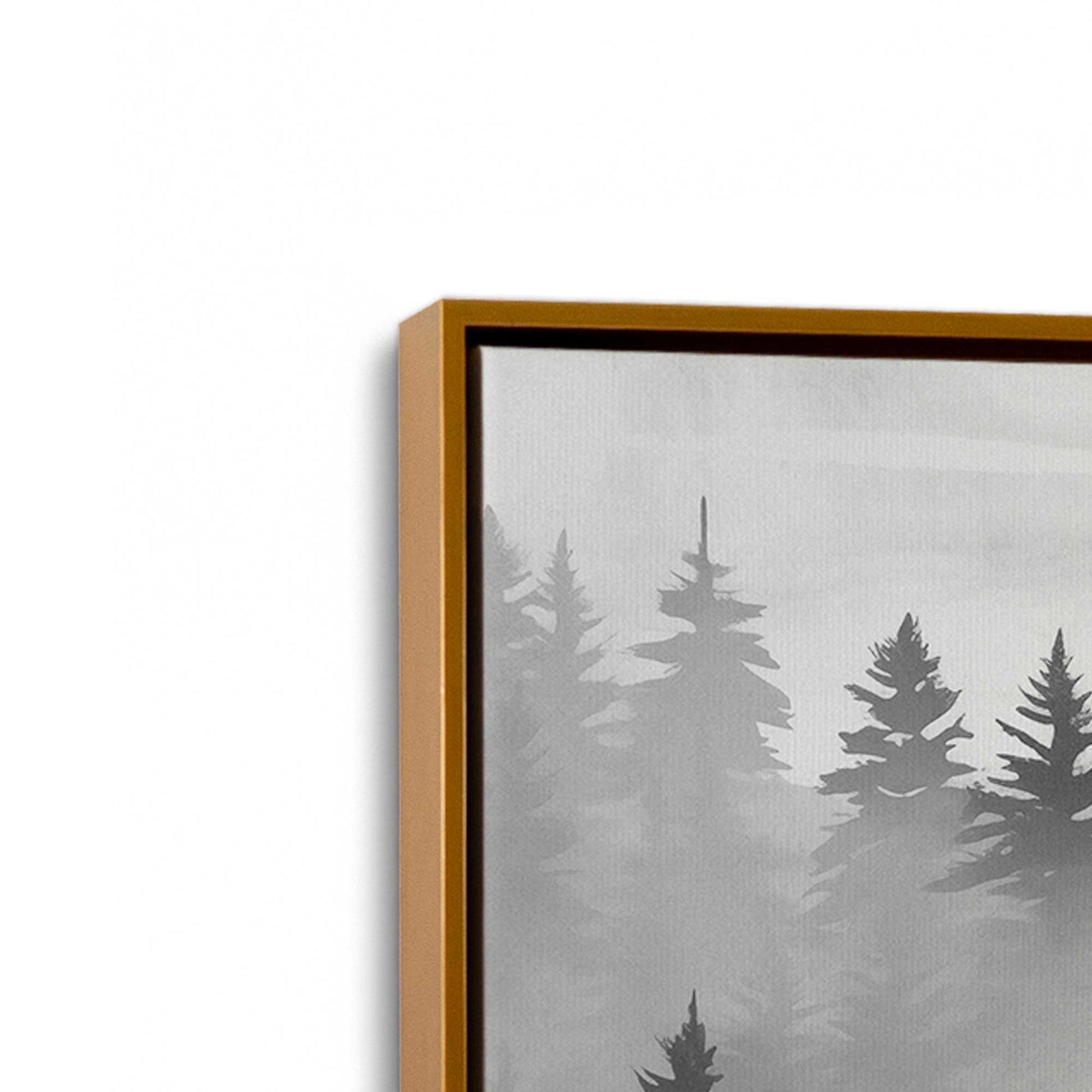 [Color:Polished Gold], Picture of art in a Polished Gold frame at an angle