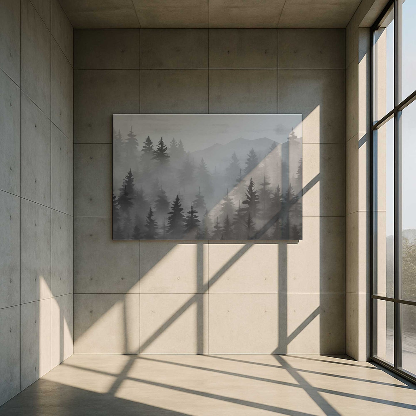[Color:Stretched Canvas], Picture of art in a room
